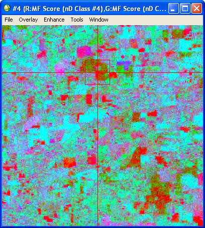 Figure 11 : Image showing mixture tuned matched filtering (MTMF).