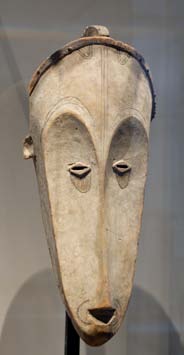 based on selectivity and exaggeration. This arises from knowledge and expertise, intrinsic motivation Plate II: Showiing the relationship between African Masks from Congo (a and b) and Les Demoiselles d'Avignon in Europe (c) (Meldrum 2014)