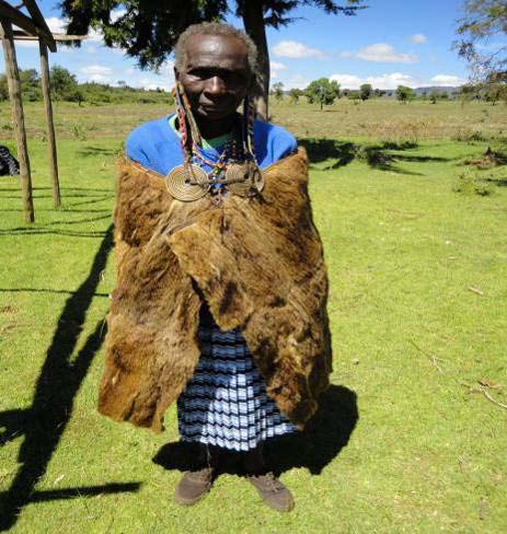 married men' were individually interviewed. The FGDs totalled 8, each with 10 consultants who included 20 Volume XIV Issue I Version I Journal of Human Social Science indigenous terms for dyeing techniques, such as adire rwaganig 'newly circumcised unmarried males', 20 mureret 'circumcised unmarried females', combined 20 tyepoosa 'married mureret' and intaasatutig and combined 20 poisionig of diverse ages. Data from video recordings of interviews and FGDs were transcribed verbatim, coded and classified into various themes and patterns and particular items of the data were assigned to them. Qualitative content analysis of the people's dress in the photographs and collections was done. IV. Theoretical Analysis a) Normative Order for Dress i. Folkways Folkways dictate that the Mau Ogiek women and mureret wear leginjus 'one-piece leather vest or skirt'. The vest has to be passed under the right hand, fastened on the left shoulder and extends to below the calves.