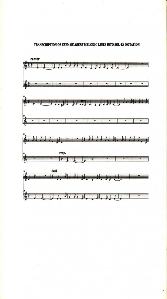 Journals Using Ethno-Compositional Materials for Contemporary Music Composition: 'Ovie' E Flat Alto Saxophone and Piano Accompaniment as Musical Example (c ) of the piece -concert key C major to E flat major for the pianoforte and A major to C major for the E flat alto saxophone instrument. Summarily, the structure of the work is as follows; 1-54 (prelude and statement of theme) B: Mm 55-72 (exposition 1) C: Mm 73-89 (exp osition 2) A1: Mm 90-173 (restatement of theme and climax)IV.