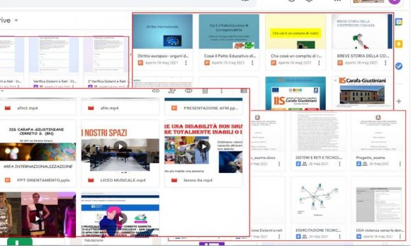Figure 1: Google Classroom screenshoots