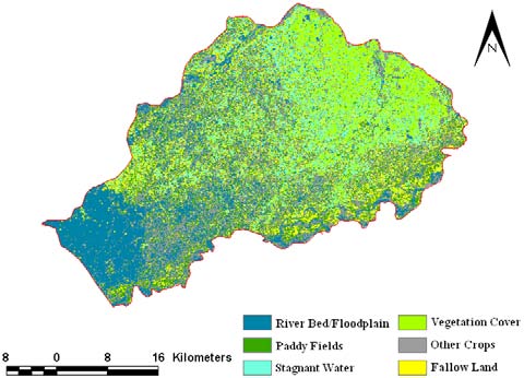 Figure 8 : Image Difference (2001-2010) at Narowal
