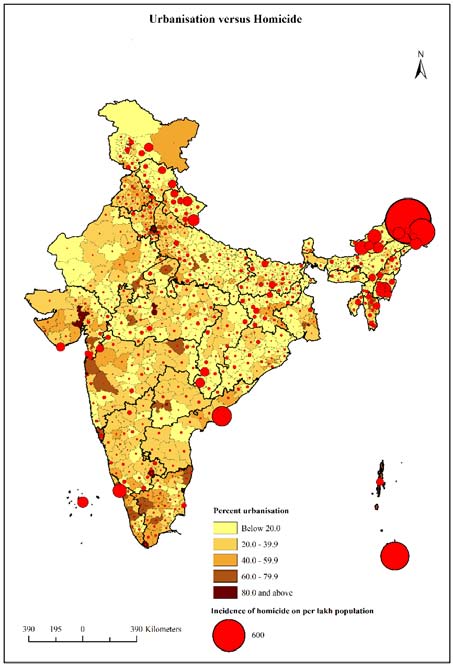 Figure 4 : Correlates of Homicide and Poverty, 2013