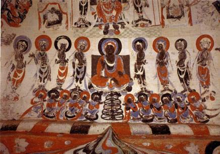 Figure 8 : East ceiling of Cave 433 ë??"?220??????16?(642)???????? ??????????????. ???????ë??"????-????????????1?ì?"©2???ë?"±??????ë??" ??????????. ?Fig.9?ë??"??????????ë?"±-???ë??"?????????????. ?????????-????????ë?"±?3??????????2??ë??"3?? ?????ë??"???7????????. ????ë??"??ë?"±-ì??"?ë??"???. ?????ë?"±???????, ??????-?????????ë??"??????. ?ë?"±???ë??"???-??????????????????????????? ??????????????. ??í??"ë??"????????-??????????(???)?????????.