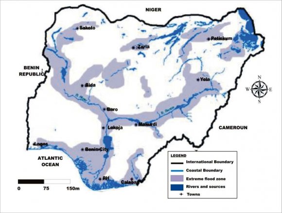 Figure 7 : Spatial Distribution of Temperature in Lahore