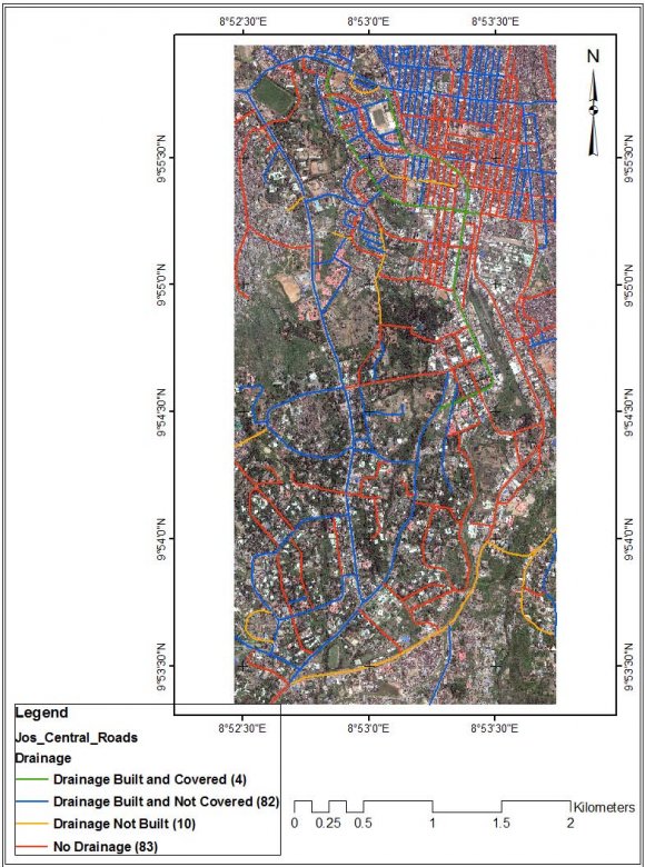 Figure 6 : Spatial Distribution of the Road Network General Surface Condition