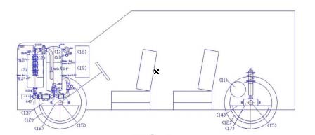 Rolling resistance on asphalt (20 kg / 1000 kg) = 40 kg; Aerodynamic resistance (Eiffel formula) K * S * V2, where k = 0.0054 for v = 142 km / h S = 2 m2 = 218 kg inertia resistance for the supposed acceleration of 1 m / s2 (1000 * 1/2 * t * g ka), where ka = 1.2 = 244 kg Considering the total resistance to the motion of calculated kg 502 (40 + 218 + 244), calculate the total power necessary to the translation P = F * v (m / s) / 1000 in kw = 39,44 * 502/1000 = 19, 8 KW.