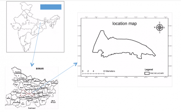 Figure 1: location map of the study area
