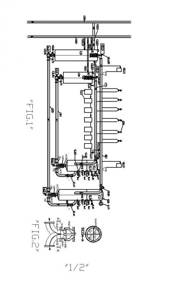 1) autoclave pressurized tank; (1.1) level regulator with capacitive probes; (1.2) safety valve; (1.3) manometer with shut-off valve; (1.4) motorized valve flow control with position transmitter; (1.5) pressure flow transmitter; (2) pump used as a turbine (pat); (2.1) alternating current generator; (2.1.2) coupling at an angle alternator turbine; (2.2) motorized valve to supply turbine with flow adjustment; (3) water transit tank at atmospheric pressure and containment pat; (3.1) motorized valve to feed pressurized water network; (3.2) motorized valve bypass supply at low pressure; (3.3) air valves; (3.4) feed electric pump in low pressure variable speed, driven by an inverter (4); electric dual supply pump on the suction side; (4.1) pump drive motor, with variable speed, controlled by an inverter; (4.2) joint pump motor coupling; (4.3) double curve with septa crossed separators in low pressure; (4.4) septa to flow separators; (4.5) closed impeller; (4.6) diffuser of the pump; (4.7 check valve; (5) flow diverter stub pipe; (6) cold water supply collector; (6.1) water supply to wc; (7) hot water supply collector; (8) hot and cold water mixer valve with its connections to the collectors (9) return collector of hot water; 10) return collector ofcold water; (11) heating and cooling House plant; (11.1) pressure regulator with shut-off valve and pressure gauge; (12) condominium water distribution network; (12.1) Additional cold water supply with solenoid valve; (13) piping of water collection and discharge in the lowenthalpy geothermal well; (13.1) overflow drain for water cooling in the geothermal well;