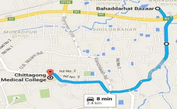 Figure 3.2: Location 1 to Criteria 1 distance