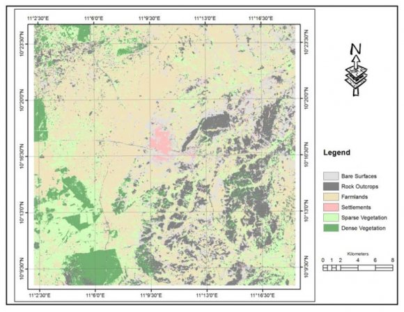 Figure 1: Classified Land Use Land Cover of 1976