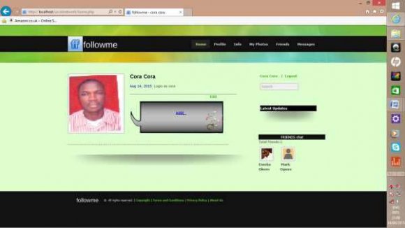 Figure 4.1: Showing home page 4.3.2 PROFILE
