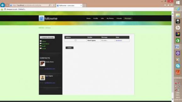 i. Hardware requirements Pentium III processor (minimum) 256MB -4GB RAM/memory space 10GB Hard disk space (minimum) SVGA colour monitor Standard keyboard Mouse CD ROM drive or DVD drive A Stabilizer 1500v uninterrupted power supply (UPS) Local Server ii. Software Requirements windows vista, other versions of windows include Windows 7, 8.0, 8.1, and 10. Internet service application Internet Explorer 6.0 Macromedia family: consisting of Dreamweaver 8, Firework 8, and Flash player 8. MySQL database Apache server Phpmyadmin iii. User Requirements