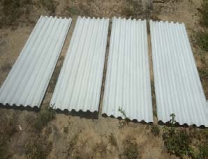 Figure 2: A -resistant black plastic canvas; B -blue plastic canvas experiment.