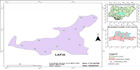 4 and clay 5.4%. It is important to point out here that Kilema had the largest gully recorded in Lafia Local Government Area, during the course of this study. Volume XXI Issue III Version I 94 ( ) Source: Field work, 2021. Plate 1: A typical gully site in Adogi, Lafia LGA Source: Field work, 2021.