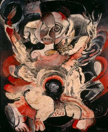 Figura 2: La reina del mundo, Norman Mejía. 1966 Vinilo sobre tela en la colección: Monstruos de papel del Banco de la República de Colombia.