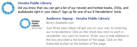 Figure 13 : Saint Paul Public Library, Book recommendations