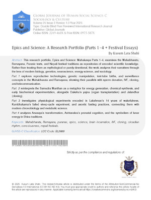 Epics and Science: A Research Portfolio (Parts 1–4 + Festival Essays)