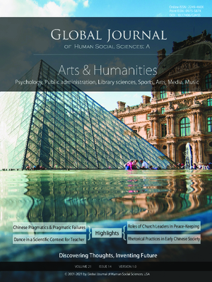GJHSS-A Arts: Volume 21 Issue A14