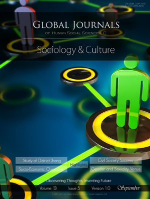GJHSS-C Sociology: Volume 13 Issue C5