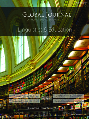 GJHSS-G Linguistics and Education: Volume 14 Issue G2
