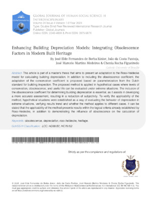 Enhancing Building Depreciation Models Integrating Obsolescence Factors in Modern  Built Heritage