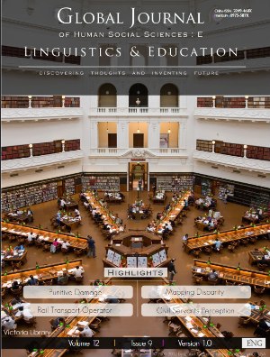 GJHSS-E Economics: Volume 12 Issue E9