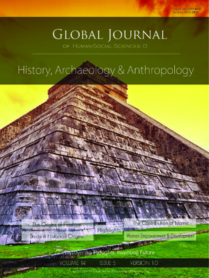 GJHSS-D History, Archaeology & Anthropology: Volume 14 Issue D5