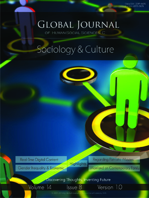 GJHSS-C Sociology & Sociology of culture: Volume 14 Issue C8