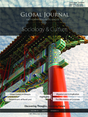 GJHSS-C Sociology & Sociology of culture: Volume 16 Issue C4
