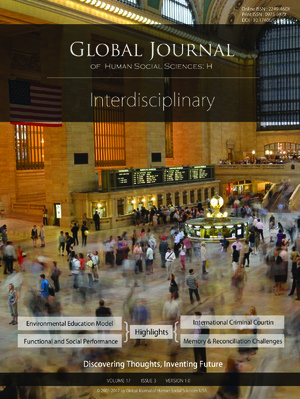 GJHSS-H Interdisciplinary: Volume 17 Issue H3