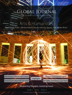 GJHSS-A Arts & Humanities: Volume 19 Issue A10