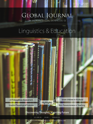 GJHSS-G Contrastive linguistics & Education: Volume 20 Issue G5
