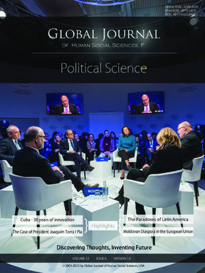 GJHSS-F Political Science: Volume 23 Issue F6