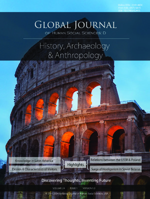 GJHSS-D History, Archaeology & Anthropology: Volume 24 Issue D1