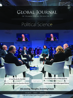 GJHSS-F Political Science: Volume 24 Issue F5