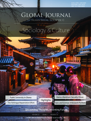 GJHSS-C Sociology & Sociology of culture: Volume 25 Issue C3