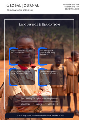 GJHSS-G Contrastive linguistics & Education: Volume 26 Issue G2