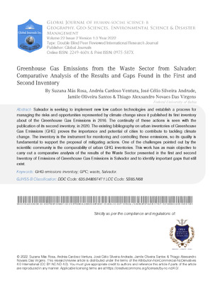Greenhouse Gas Emissions from the Waste Sector from Salvador: Comparative Analysis of the Results and Gaps Found in the First and Second Inventory