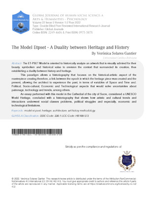 The Model Etpset - A Duality between Heritage and History