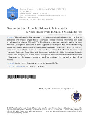 Opening the Black Box of Tax Reforms in Latin America