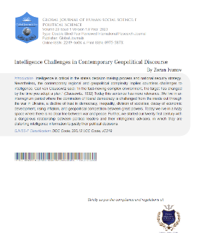Intelligence Challenges in Contemporary Geopolitical Landscape