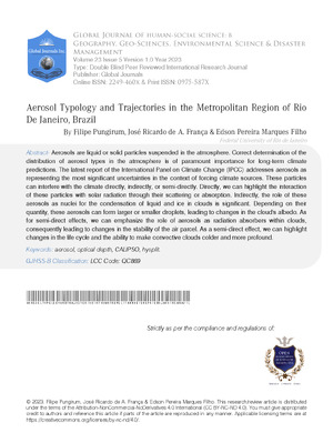 Aerosol Typology and Trajectories in the Metropolitan Region of Rio de Janeiro, Brazil