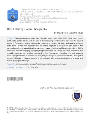 David Harvey´s Moral Geography