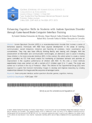 Enhancing Cognitive Skills in Students with Autism Spectrum