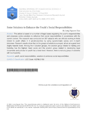 Some Solutions to Enhance the Youth’s Social