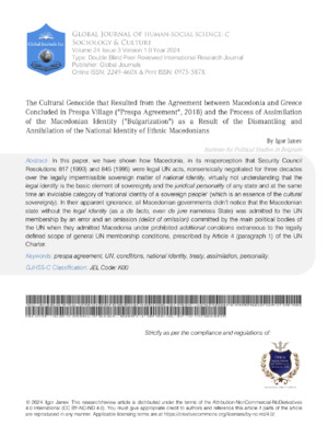 The Cultural Genocide that Resulted from the Agreement 