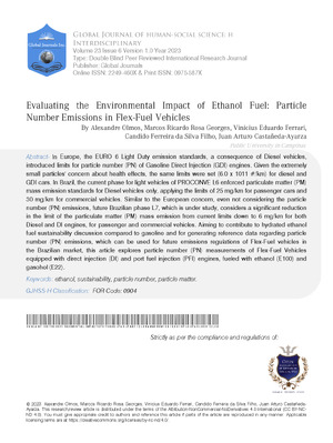 Evaluating the Environmental Impact of Ethanol Fuel: Particle Number Emissions in Flex-Fuel Vehicles