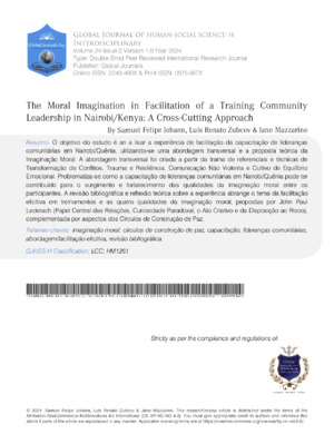 The Moral Imagination in Facilitation of a Training Community