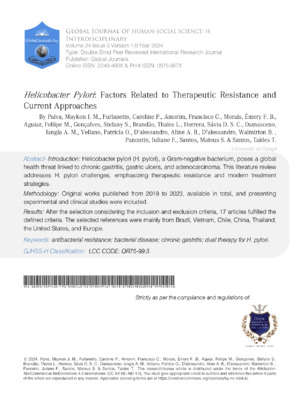 Helicobacter pylori: Factors Related to Therapeutic 